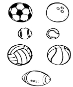 Розмальовка «Мяч» (28 фото)